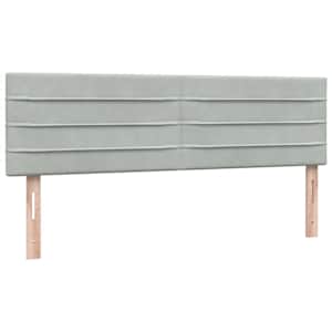 Box spring postel s matrací světle šedá 140x220 cm samet - obrázek 8