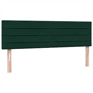 Box spring postel s matrací tmavě zelená 160x220 cm samet - obrázek 8