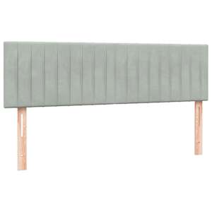 Box spring postel s matrací světle šedá 160x210 cm samet - obrázek 7