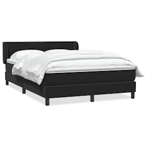 Box spring postel s matrací černá 160x210 cm samet - obrázek 2
