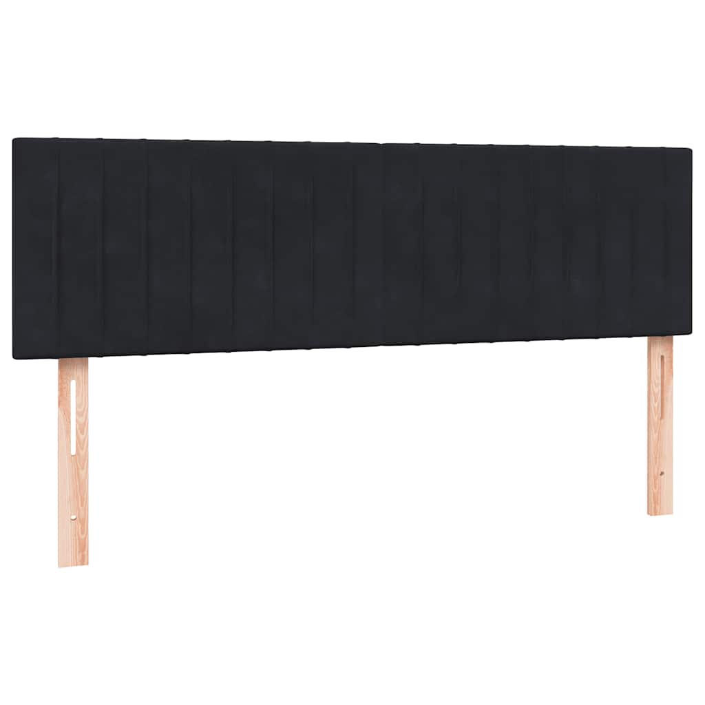 Box spring postel s matrací černá 160x210 cm samet - obrázek 7