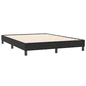Box spring postel s matrací černá 160x210 cm samet - obrázek 5