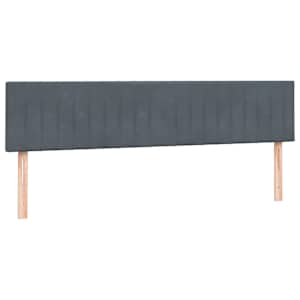 Box spring postel s matracemi tmavě šedá 200x210 cm samet - obrázek 7