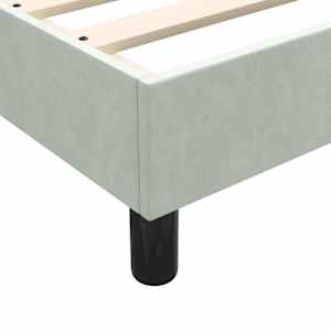 Box Spring Postel s matrací Světle šedá 90x220 cm Samet - obrázek 10