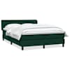 vidaXL Box Vedruvoodi madratsiga Tumeroheline 160x220 cm samet