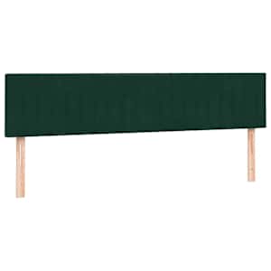 Postel Box Spring s matracemi tmavě zelená 180x220 cm samet - obrázek 7