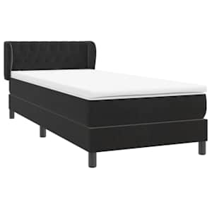 Box spring postel s matrací růžová 100x210 cm samet - obrázek 4