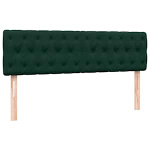 Box spring postel s matracemi tmavě zelená 200x210 cm samet - obrázek 8
