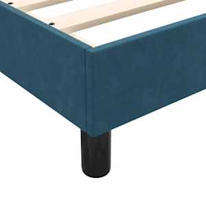 Box spring postel s matrací tmavě modrá 80x220 cm samet - obrázek 10