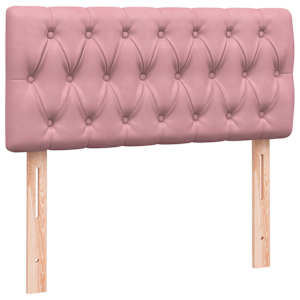 Box spring postel s matrací růžová 80x220 cm samet - obrázek 8