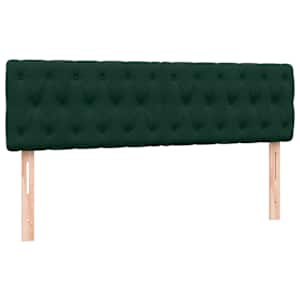 Box spring postel s matrací tmavě zelená 160x220 cm samet - obrázek 8
