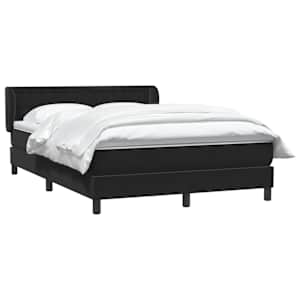 Box spring postel s matrací černá 160x210 cm samet - obrázek 3