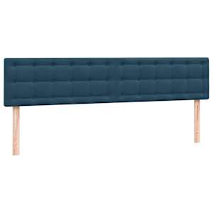 Box spring postel s matracemi tmavě modrá 200x210 cm samet - obrázek 7