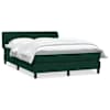vidaXL Box Vedruvoodi madratsiga Tumeroheline 160x220 cm samet