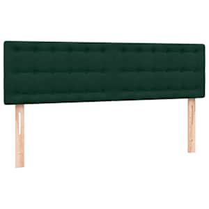 Box spring postel s matrací tmavě zelená 160x220 cm samet - obrázek 7