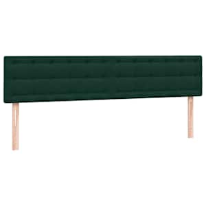 Postel Box Spring s matracemi tmavě zelená 180x220 cm samet - obrázek 7