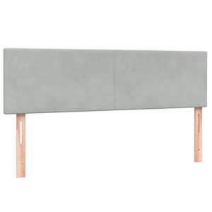 Box spring postel s matrací světle šedá 160x210 cm samet - obrázek 7