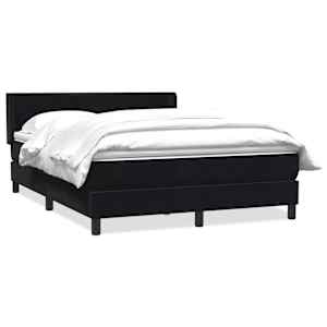 Box spring postel s matrací černá 160x210 cm samet - obrázek 2