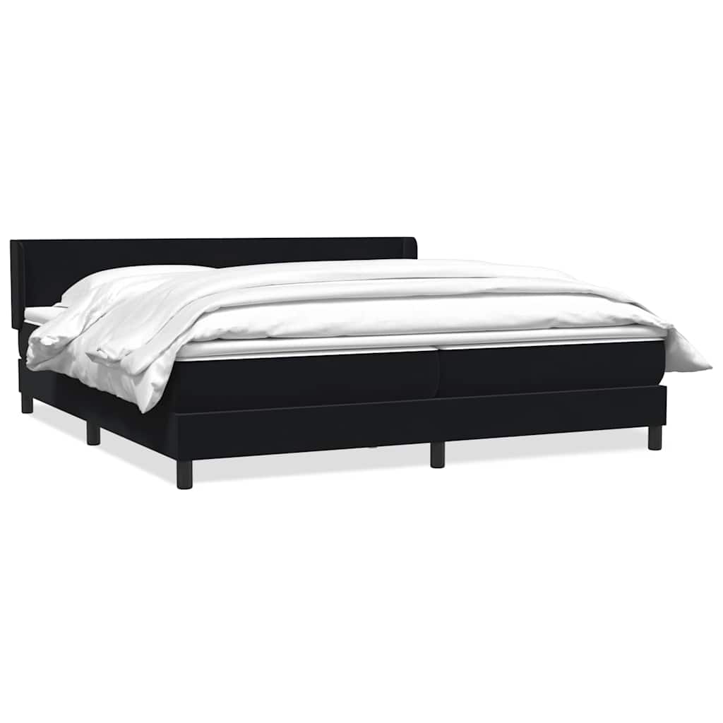 Thumbnail - vidaXL Boxspringbett mit Matratze Schwarz 180x210 cm Samt