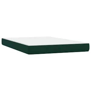 Box spring postel s matrací tmavě zelená 160x220 cm samet - obrázek 6