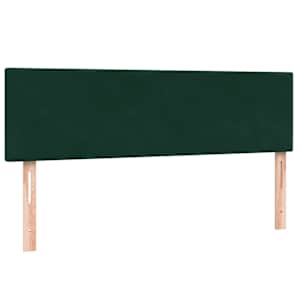Box spring postel s matrací tmavě zelená 160x220 cm samet - obrázek 7