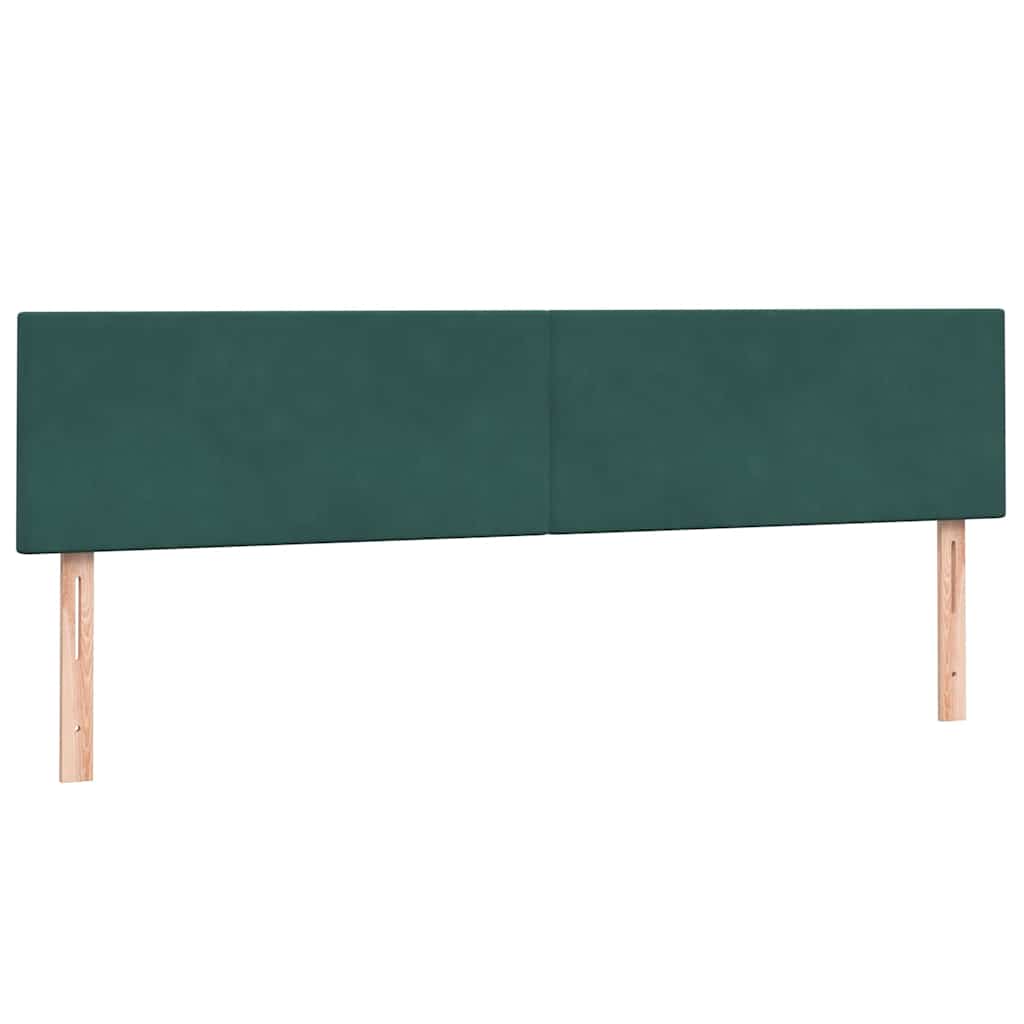 Łóżko typu Box Spring z materacem Ciemnozielone 180x220 cm