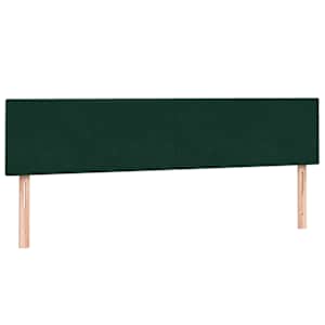 Box spring postel s matrací tmavě zelená 180x220 cm samet - obrázek 7