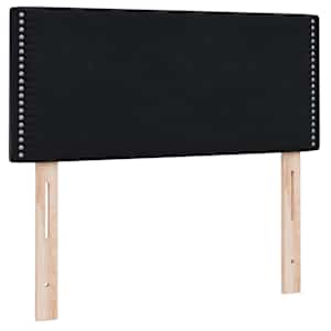 Box spring postel s matrací černá 90x210 cm samet - obrázek 7