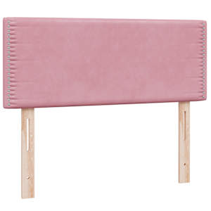 Box spring postel s matrací růžová 100x210 cm samet - obrázek 7