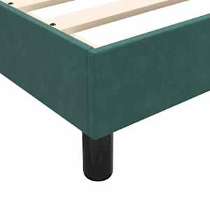 Box spring postel s matrací tmavě zelená 90x220 cm samet - obrázek 10