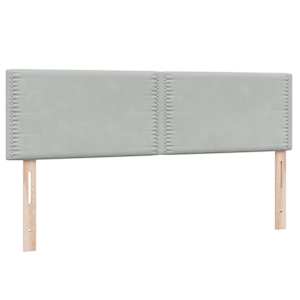 Box spring postel s matrací světle šedá 160x220 cm samet - obrázek 7
