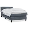 vidaXL Box Vedruvoodi madratsiga Tumehall 80x210 cm samet