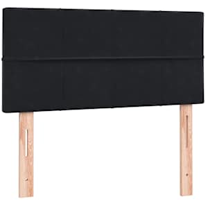 Box spring postel s matrací černá 90x210 cm samet - obrázek 7