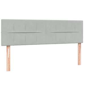 Box spring postel s matrací světle šedá 160x210 cm samet - obrázek 7