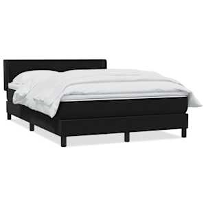 Box spring postel s matrací černá 160x210 cm samet - obrázek 2