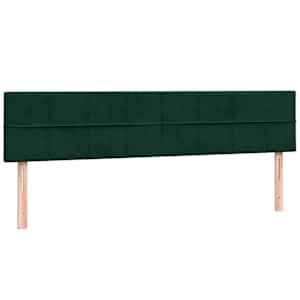 Box spring postel s matrací tmavě zelená 200x210 cm samet - obrázek 7