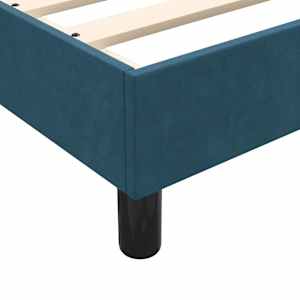 Box spring postel s matrací tmavě modrá 80x220 cm samet - obrázek 10