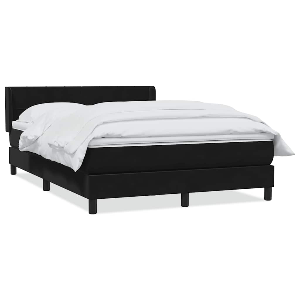 Thumbnail - vidaXL Boxspringbett mit Matratze Schwarz 160x220 cm Samt