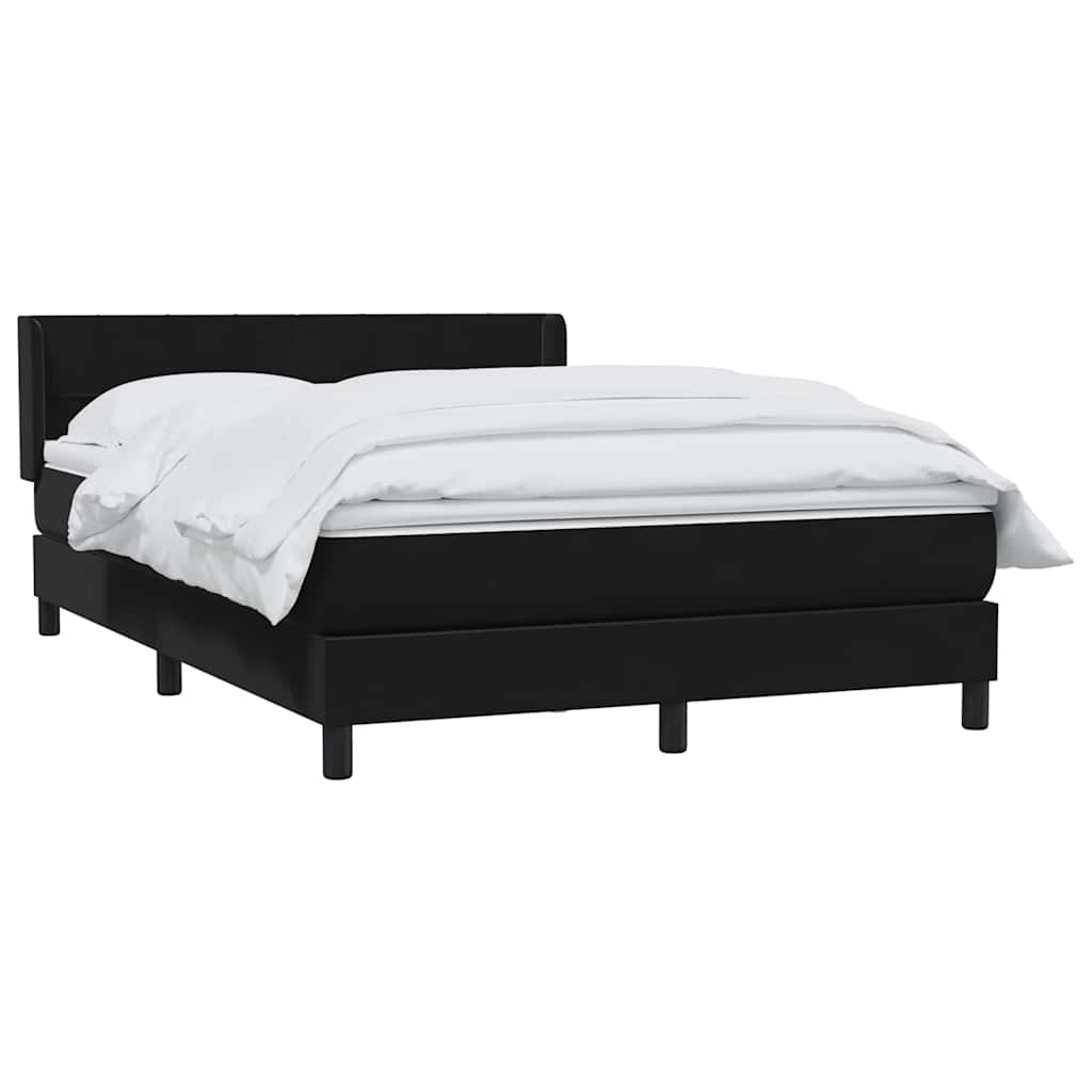 Thumbnail - vidaXL Boxspringbett mit Matratze Schwarz 160x220 cm Samt