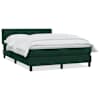 vidaXL Box Vedruvoodi madratsiga Tumeroheline 160x220 cm samet
