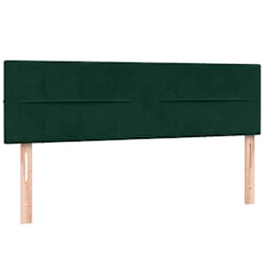 Box spring postel s matrací tmavě zelená 160x220 cm samet - obrázek 7