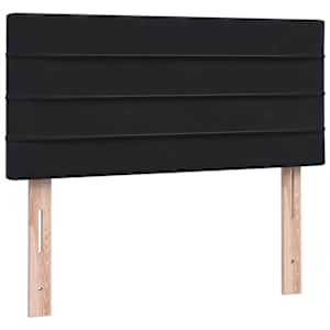 Box spring postel s matrací černá 80x210 cm samet - obrázek 7