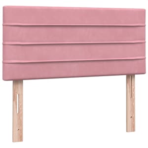 Box spring postel s matrací růžová 100x210 cm samet - obrázek 7
