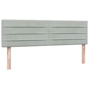 Box spring postel s matrací světle šedá 140x210 cm samet - obrázek 7