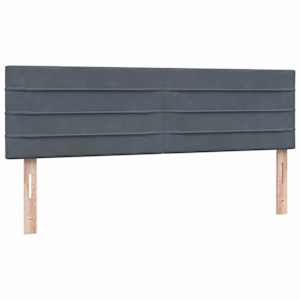 Box spring postel s matrací tmavě šedá 160x210 cm samet - obrázek 7