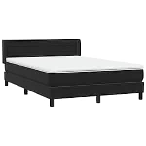 Box spring postel s matrací černá 160x210 cm samet - obrázek 4
