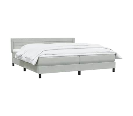 vidaXL &Kappa;&rho;&epsilon;&beta;ά&tau;&iota; Boxspring &mu;&epsilon; &Sigma;&tau;&rho;ώ&mu;&alpha; &Alpha;&nu;&omicron;&iota;&chi;&tau;ό &Gamma;&kappa;&rho;&iota; 180x210 &epsilon;&kappa;. &Beta;&epsilon;&lambda;&omicron;ύ&delta;&iota;&nu;&omicron;