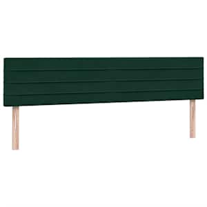 Box spring postel s matrací tmavě zelená 200x210 cm samet - obrázek 7
