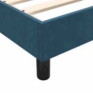 Box spring postel s matrací tmavě modrá 80x220 cm samet - obrázek 10