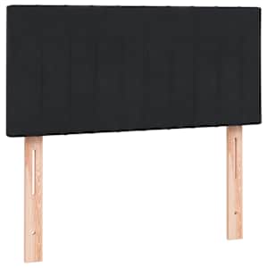 Box spring postel s matrací černá 80x210 cm samet - obrázek 7